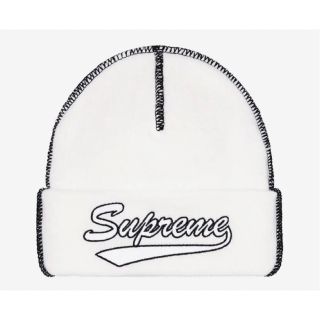 シュプリーム(Supreme)のSupreme Contrast Stitch Beanie White(ニット帽/ビーニー)