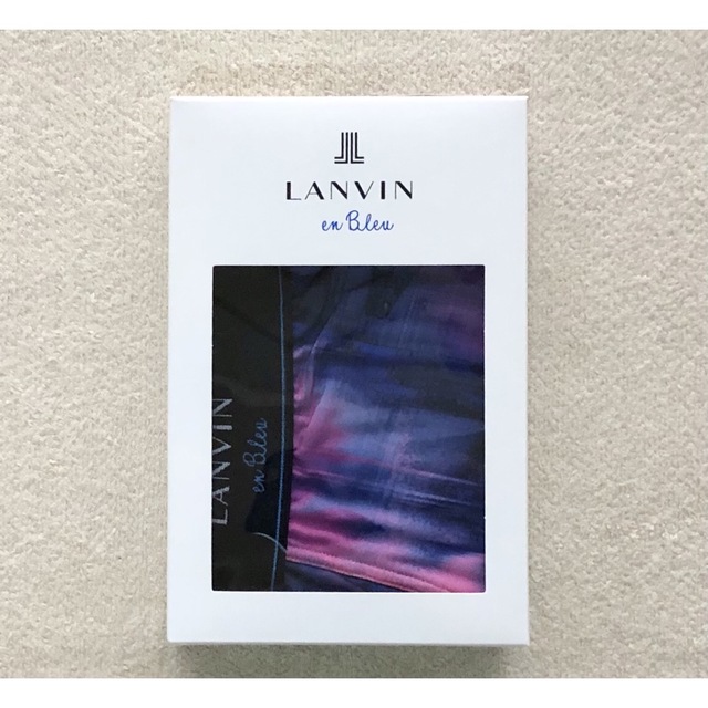 LANVIN en Bleu(ランバンオンブルー)の24時間限定！ LANVIN en Bleu ボクサーパンツ Ｍ パープル日本製 メンズのアンダーウェア(ボクサーパンツ)の商品写真