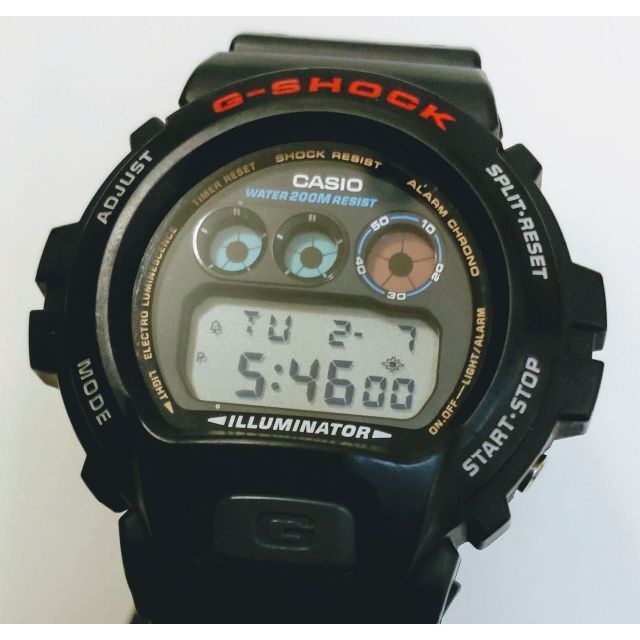 G-SHOCK(ジーショック)の5062a G-SHOCK DW-6900 ブラック メンズ 時計 デジタル メンズの時計(腕時計(デジタル))の商品写真