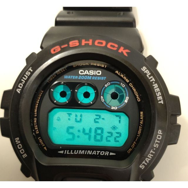 G-SHOCK(ジーショック)の5062a G-SHOCK DW-6900 ブラック メンズ 時計 デジタル メンズの時計(腕時計(デジタル))の商品写真