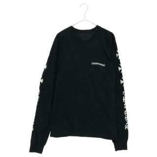 クロムハーツ(Chrome Hearts)のCHROME HEARTS クロムハーツ CHプラスプリント長袖Tシャツ カットソー ブラック S(Tシャツ/カットソー(七分/長袖))