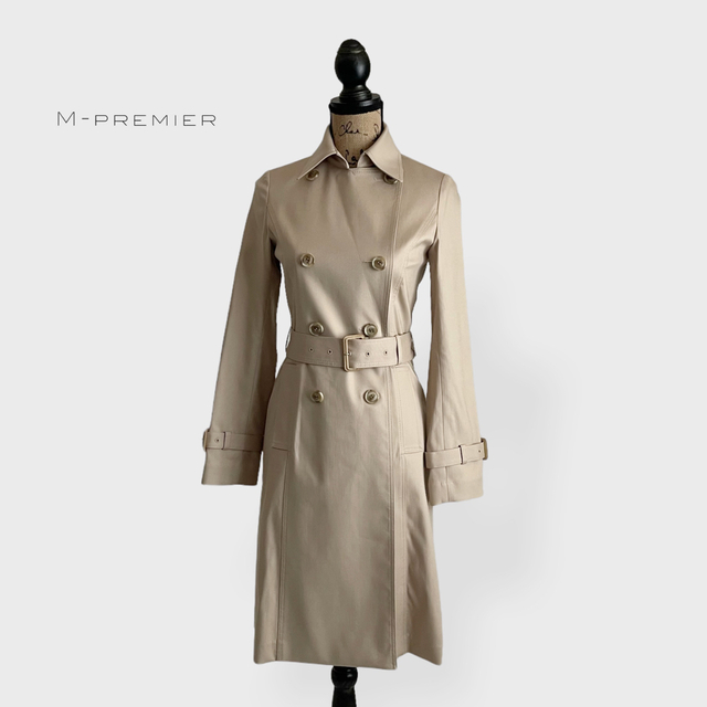 M-PREMIER エムプルミエ トレンチコート ベージュ 【税込】 65.0%OFF