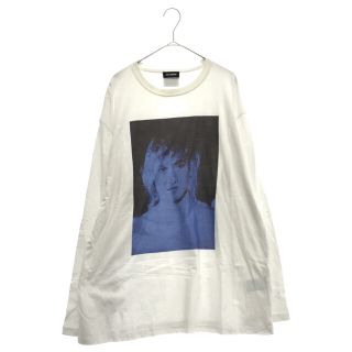 ラフシモンズ(RAF SIMONS)のRAF SIMONS ラフシモンズ 19AW フロントプリント ロングTシャツ 長袖 192-132-19001-00010 ホワイト(Tシャツ/カットソー(七分/長袖))