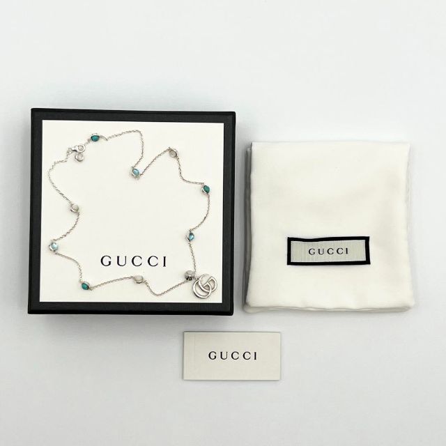 Gucci(グッチ)の【定価約8万7千・高級】グッチ　レディース　ネックレス　ペンダント　ダブルG レディースのアクセサリー(ネックレス)の商品写真