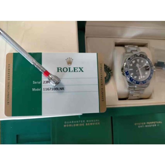 ROLEX(ロレックス)の極美品ロレックス GMTマスターII 116710BLNR ランダム鏡面バックル メンズの時計(腕時計(アナログ))の商品写真