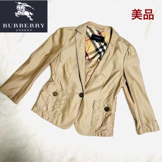 バーバリー(BURBERRY)の【美品】BURBERRY LONDON ノバチェック　七分袖ジャケット(テーラードジャケット)