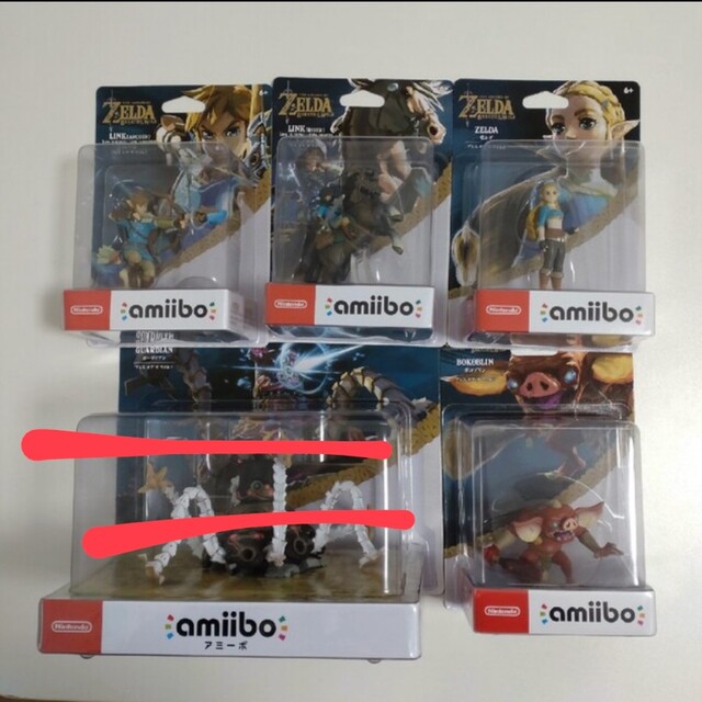 amiibo ゼルダ リンク(騎乗)リンク(弓) ボコブリン 4点 新しい