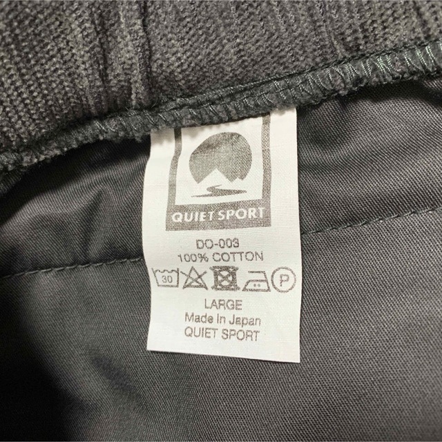 22AW QUIET SPORT Do Pants Cords Sumikuro ファッションの www