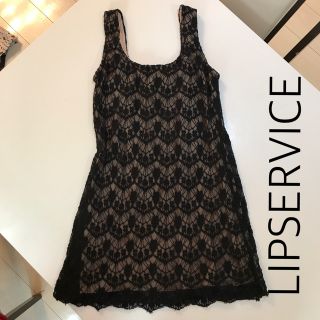 リップサービス(LIP SERVICE)のLIPSERVICE☆超美品☆レースミニワンピース(ミニワンピース)