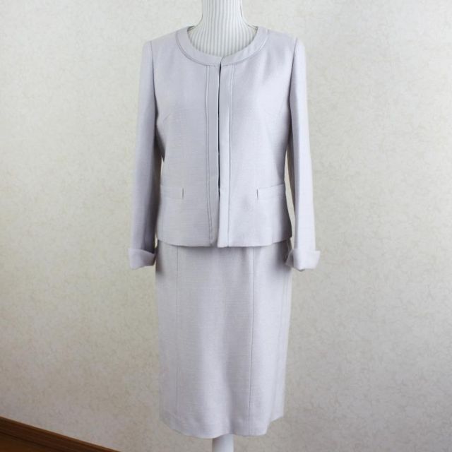 スタイルミー　セットアップ　スカート　フォーマル　グレー　11号（L)　式典 レディースのフォーマル/ドレス(スーツ)の商品写真