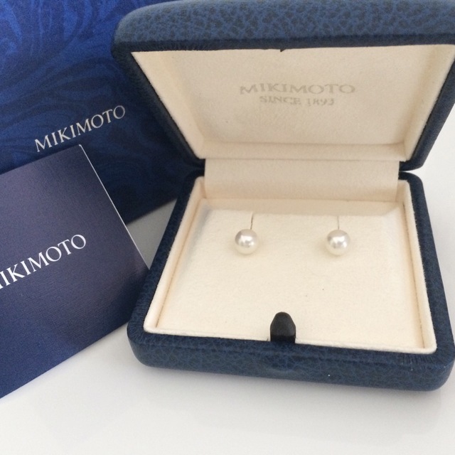 MIKIMOTO 1粒 パールピアス K18 真珠ピアス www.madbutcher.ca