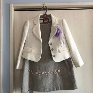 ザラ(ZARA)の美品　120 ワンピースセット 入学式 ZARA DECORA PINKY'S(ドレス/フォーマル)