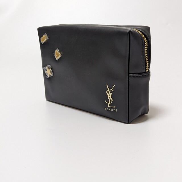Yves Saint Laurent(イヴサンローラン)の新品 イヴサンローラン スクエア ノベルティ ポーチ ブラック レディースのファッション小物(ポーチ)の商品写真