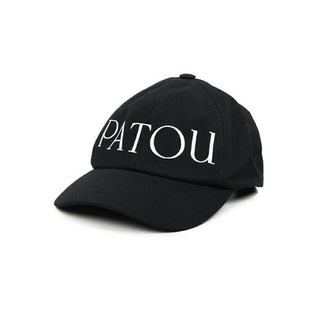 PATOU パトゥ コットン ブラックキャップ AC0400132 999B イタリア正規品 新品 ブラック