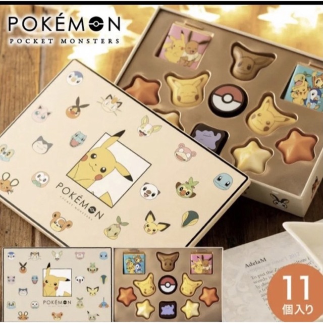 ポケモン(ポケモン)のポケモン バレンタイン チョコ 2023 ポケットモンスター イーブイピカチュウ 食品/飲料/酒の食品(菓子/デザート)の商品写真