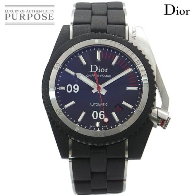 ディズニープリンセスのベビーグッズも大集合 Dior Christian ディオール クリスチャン - Dior Christian シフルルージュ 90170103 VLP 自動巻き 裏スケルトン デイト 腕時計 メンズ CD085540 腕時計(アナログ)