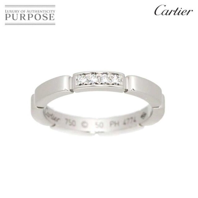 Cartier★カルティエ マイヨン パンテール 4Pダイヤ リング 750WG