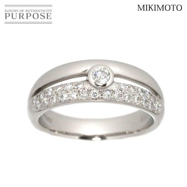 ミキモト MIKIMOTO 15号 リング ダイヤ 0.32ct Pt プラチナ 指輪 VLP 90176861総重量９．９ｇ