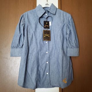 ヴィヴィアンウエストウッド(Vivienne Westwood)の(さらら様専用)ハートカットシャンブレーシャツ(シャツ/ブラウス(半袖/袖なし))