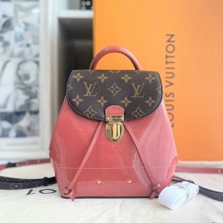 ルイヴィトン(LOUIS VUITTON)の美品☆　ルイヴィトン　ホットスプリング　ヴィユーローズ　モノグラム×ヴェルニ(リュック/バックパック)