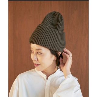 プラージュ(Plage)のBeanie3 カーキ(ニット帽/ビーニー)