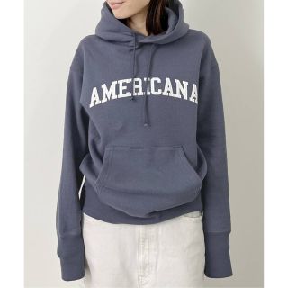 アメリカーナ(AMERICANA)の【Americana/アメリカーナ】Logo Parka ネイビー(パーカー)