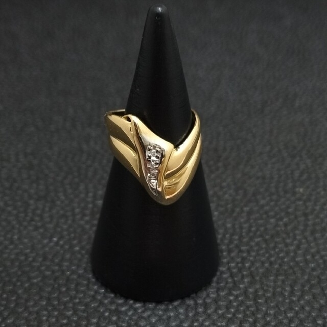 (E2-10)K18 Pt900 リング ダイヤモンド 4号 レディースのアクセサリー(リング(指輪))の商品写真