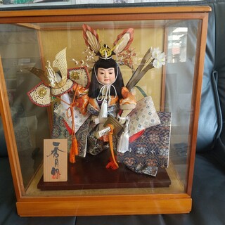 五月人形 高木人形 弁慶 日本人形 インテリア 飾り ガラスケース ⑥