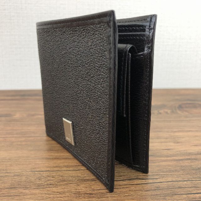 極美品 dunhill 二つ折り財布 こげ茶系 21 3