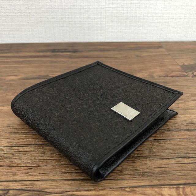 極美品 dunhill 二つ折り財布 こげ茶系 21 5