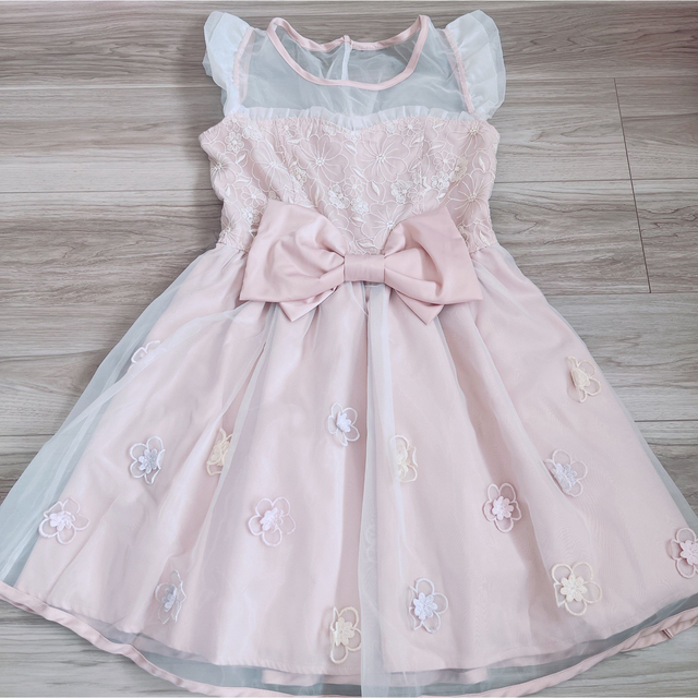 LIZ LISA(リズリサ)のリズリサ ドレス ピンク 花柄  レディースのフォーマル/ドレス(ミニドレス)の商品写真