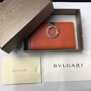 ブルガリ(BVLGARI)のRR503ブルガリ　コインケース　レザー　オレンジ(コインケース)