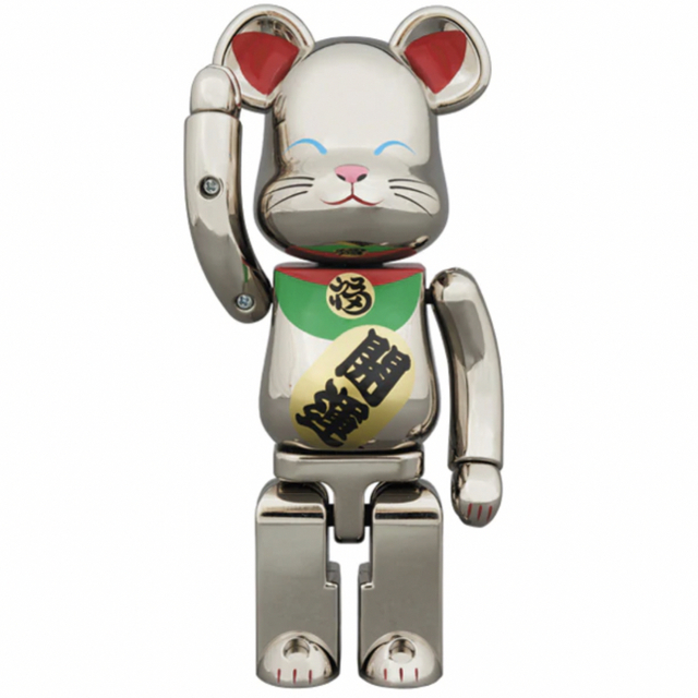 超合金 BE@RBRICK 招き猫 銀メッキ弐