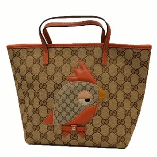 グッチ(Gucci)の美品GUCCI チルドレン オウム バッグ(ハンドバッグ)