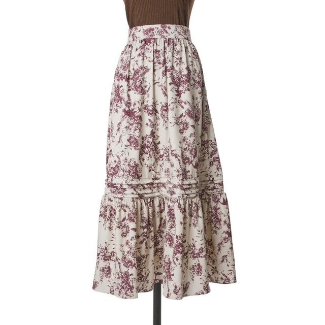 Autumn Botanical Printed Skirt Autumn Botanical Printed Skirt