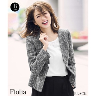 Flolia モデル美香着用 フォーマルジャケット(スーツ)