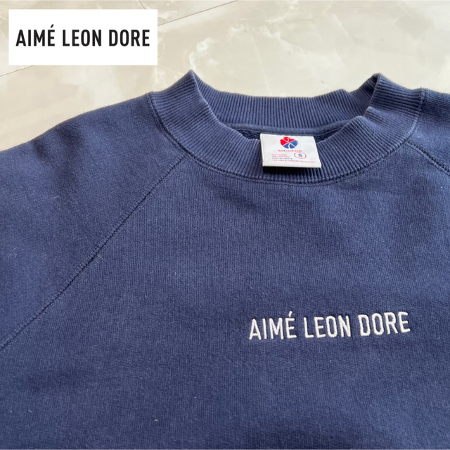 aime leon dore ロゴスウェット