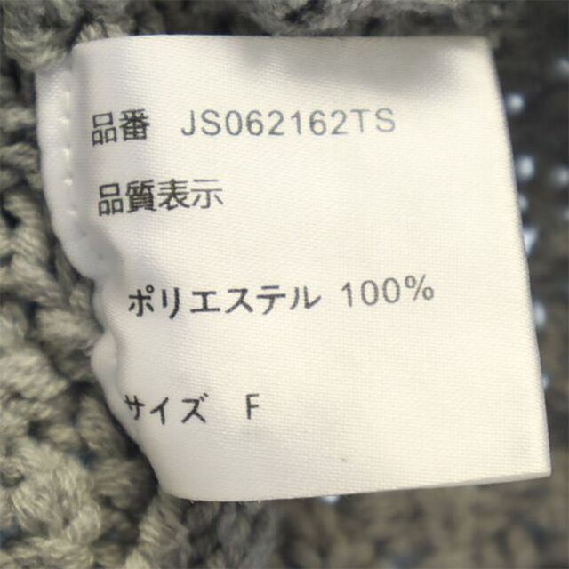 JEANASIS - ジーナシス ケーブルニット F グレー JEANASIS クルー ...
