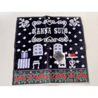 アナスイ(ANNA SUI)のANNA SUI ブラック　タオルハンカチ(ハンカチ)