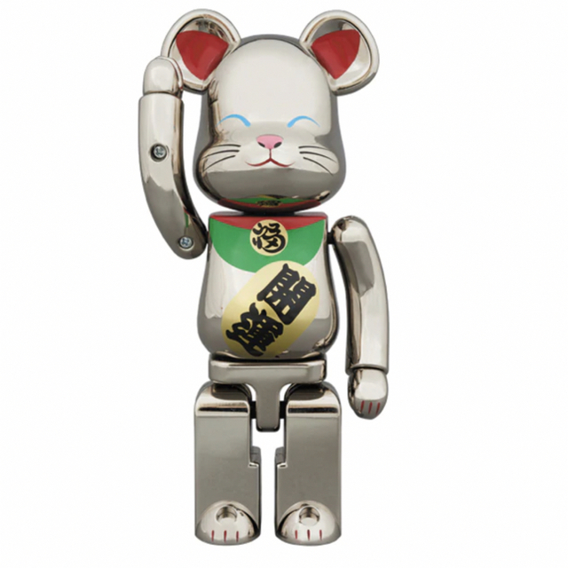 超合金 BE@RBRICK 招き猫 銀メッキ弐