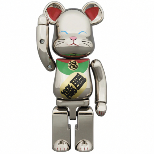 BE@RBRICK(ベアブリック)の超合金 BE@RBRICK 招き猫 銀メッキ弐 エンタメ/ホビーのフィギュア(その他)の商品写真