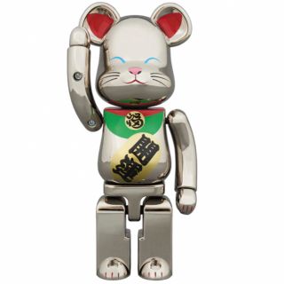 ベアブリック(BE@RBRICK)の超合金 BE@RBRICK 招き猫 銀メッキ弐(その他)