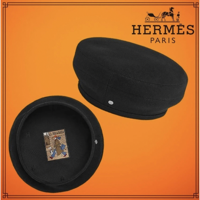 Hermes - Hermes ベレー帽(ブラック)