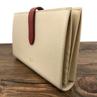 celine - 極美品 CELINE ラージストラップウォレット ベージュ 16の