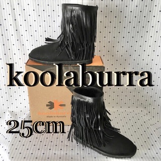 クーラブラ(Koolaburra)のkoolaburraクーラブラ OG限定ダブルフリンジムートンブーツ US7(ブーツ)