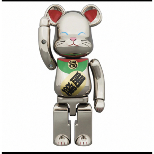 超合金 BE@RBRICK 招き猫 銀メッキ弐