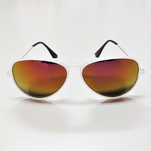新品　サングラス　ティアドロップ　ピンクイエローミラー　(TY2864-5) メンズのファッション小物(サングラス/メガネ)の商品写真