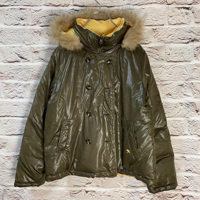 リバーシブルアウター　コート　メンズ　レディース　ダウンジャケット　冬 メンズのジャケット/アウター(ナイロンジャケット)の商品写真