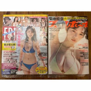 プレイボーイ(PLAYBOY)の週刊プレイボーイ　フライデー　2冊セット　菊地姫奈　DVD付き(アート/エンタメ/ホビー)