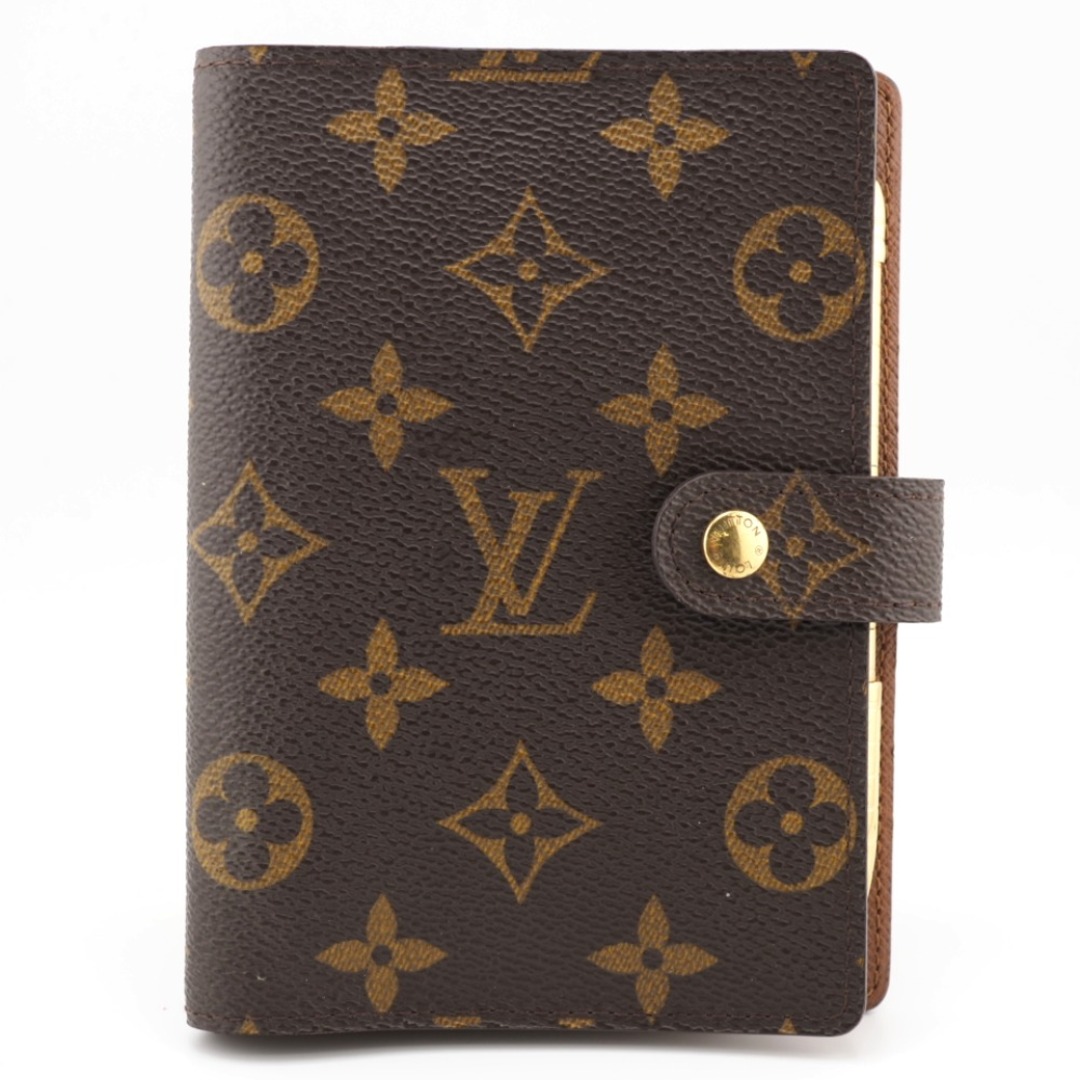 ルイヴィトン LOUIS VUITTON 手帳カバー
 モノグラム アジェンダPM R20005 ブラウン